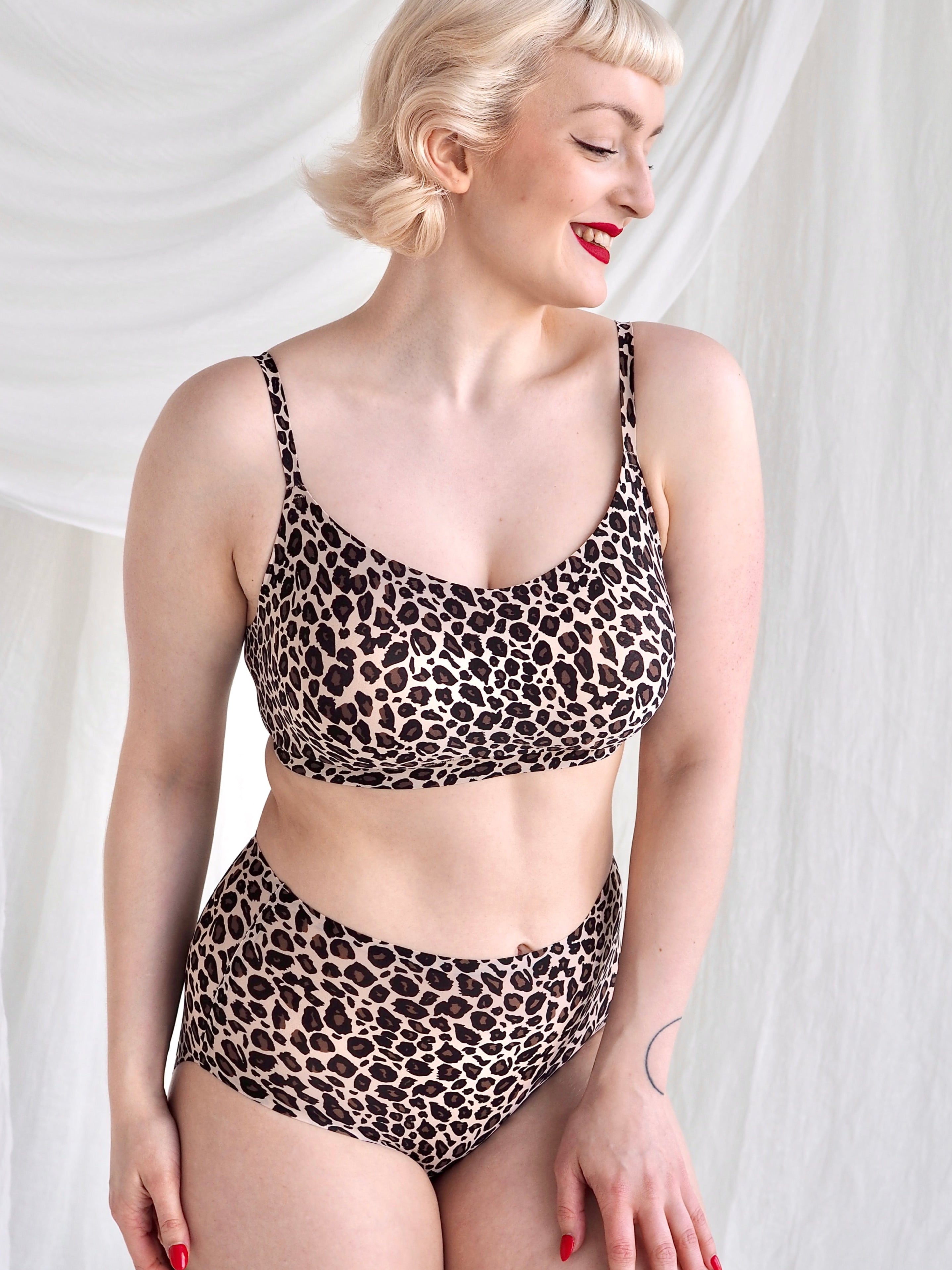 Soft Stretch bralette leopardi