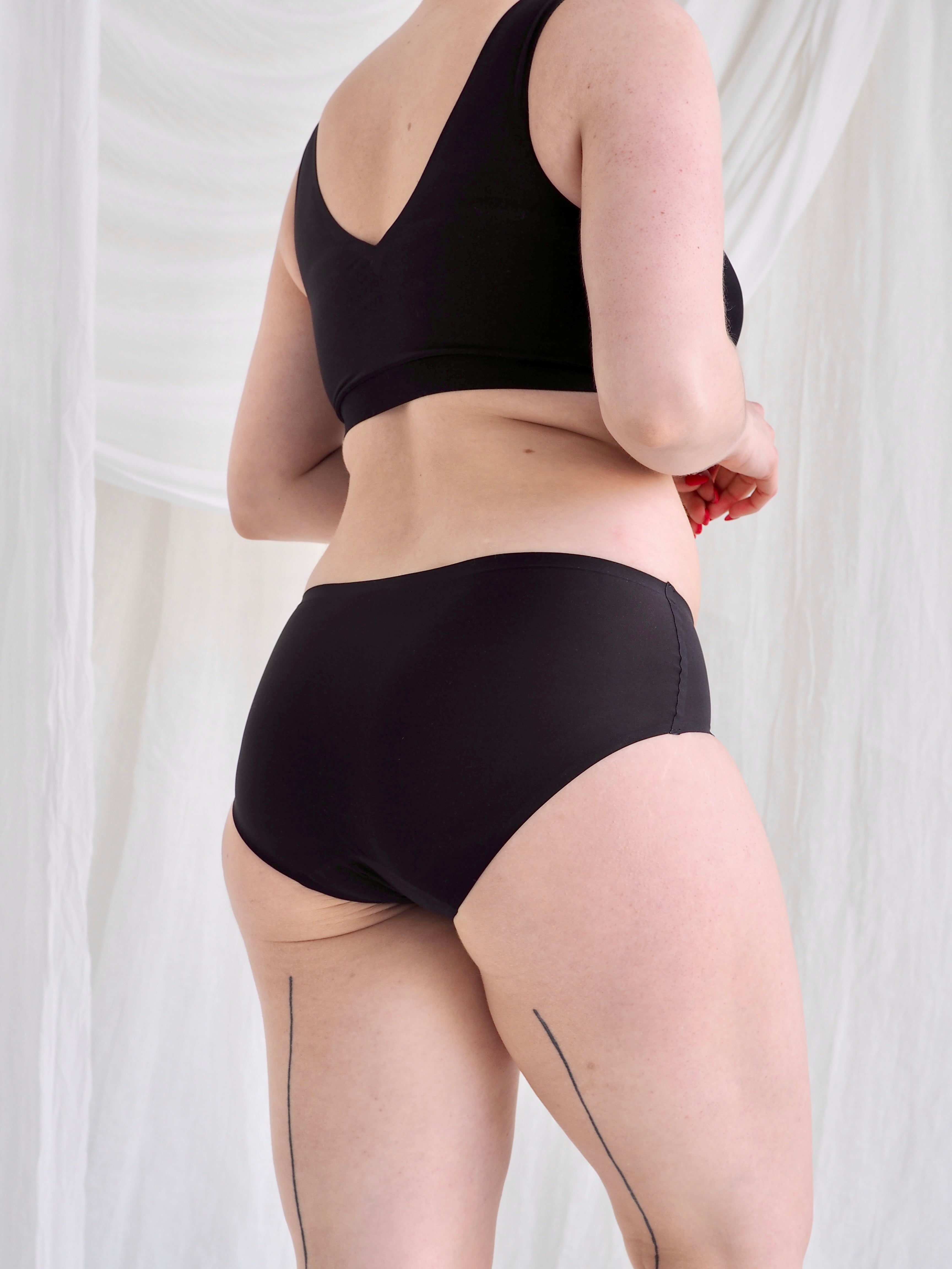 Soft Stretch hipster alushousut musta