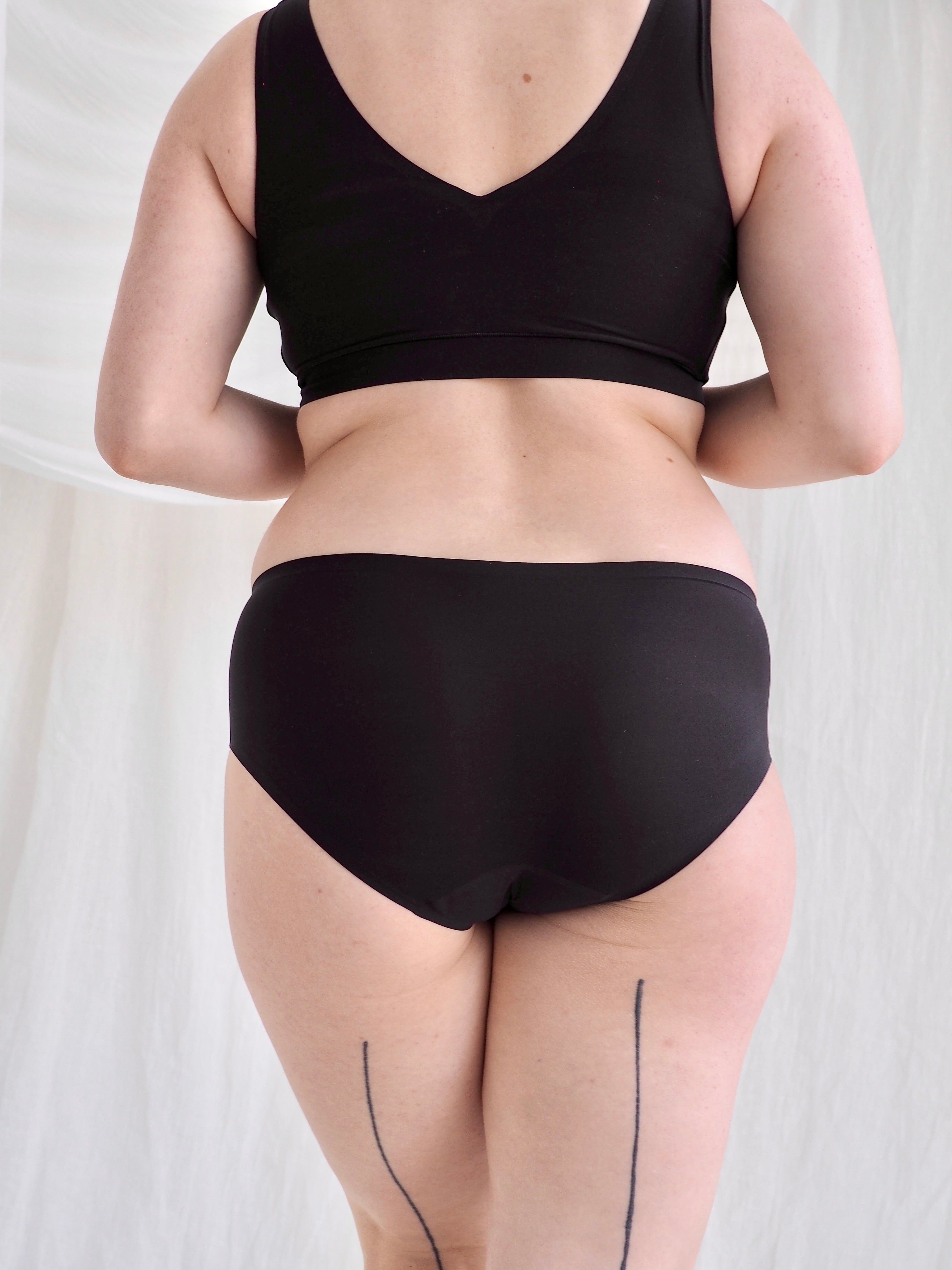 Soft Stretch hipster alushousut musta