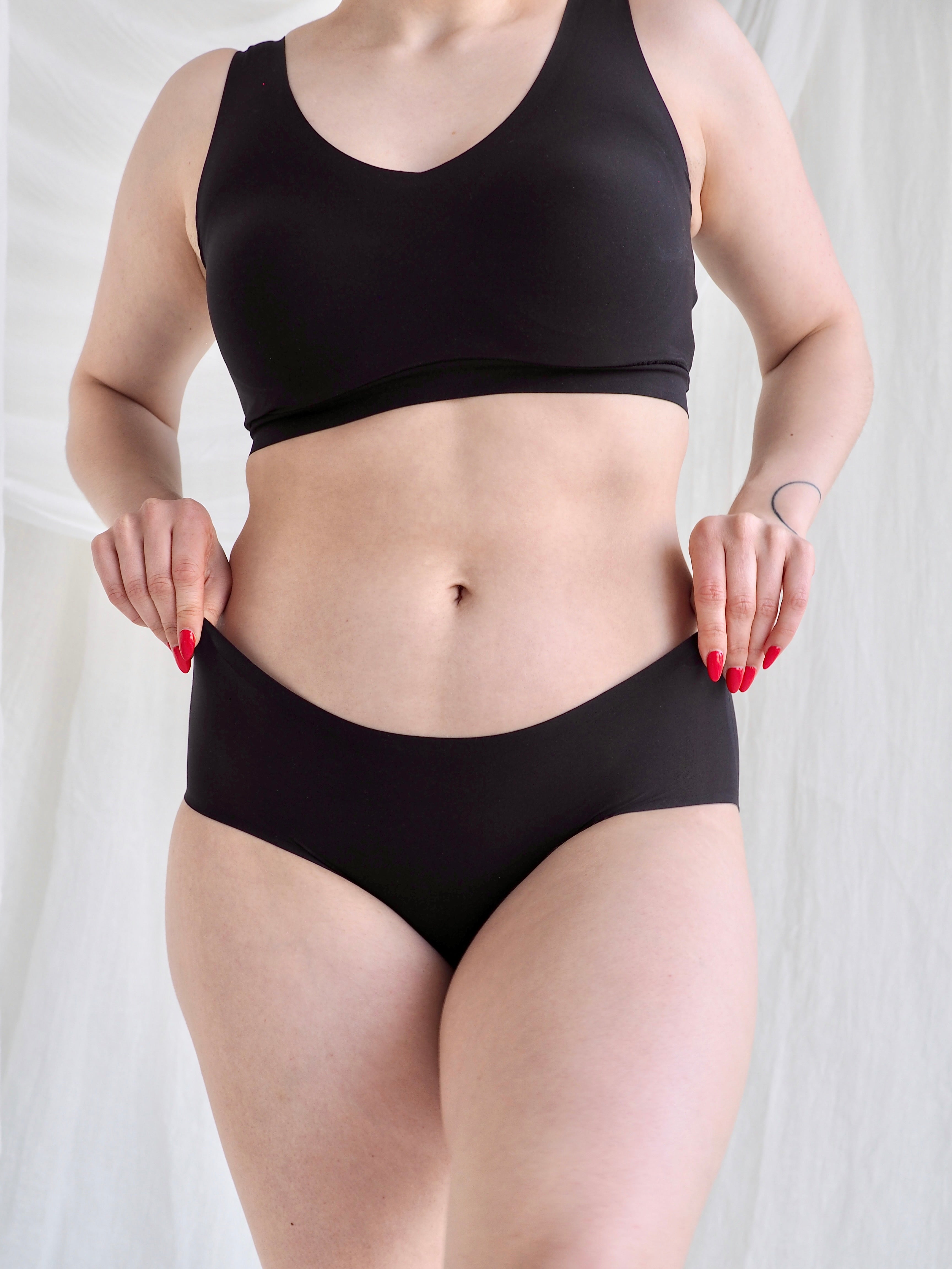 Soft Stretch hipster alushousut musta