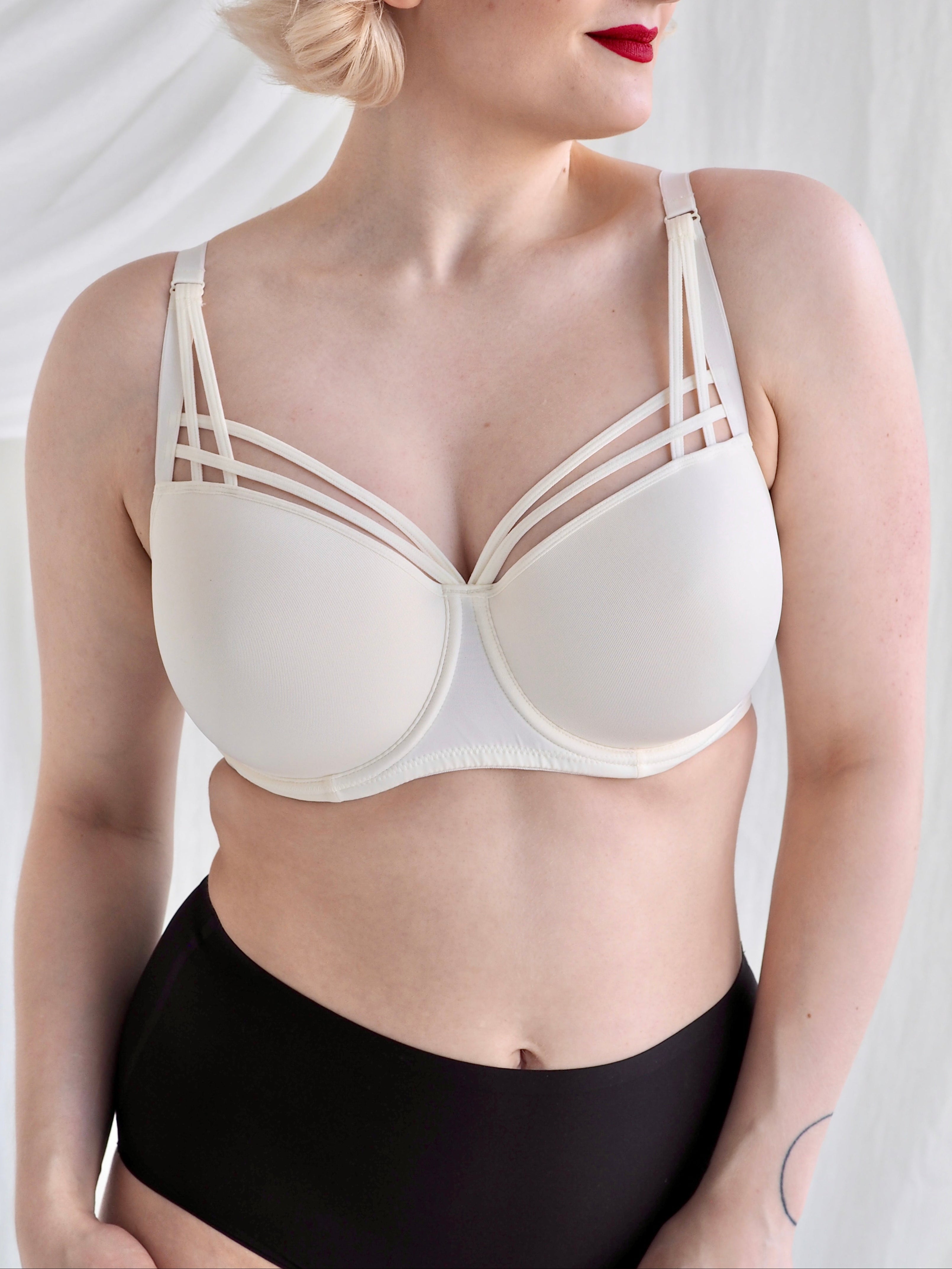 Dame de Paris Valkoiset Balcony Rintaliivit