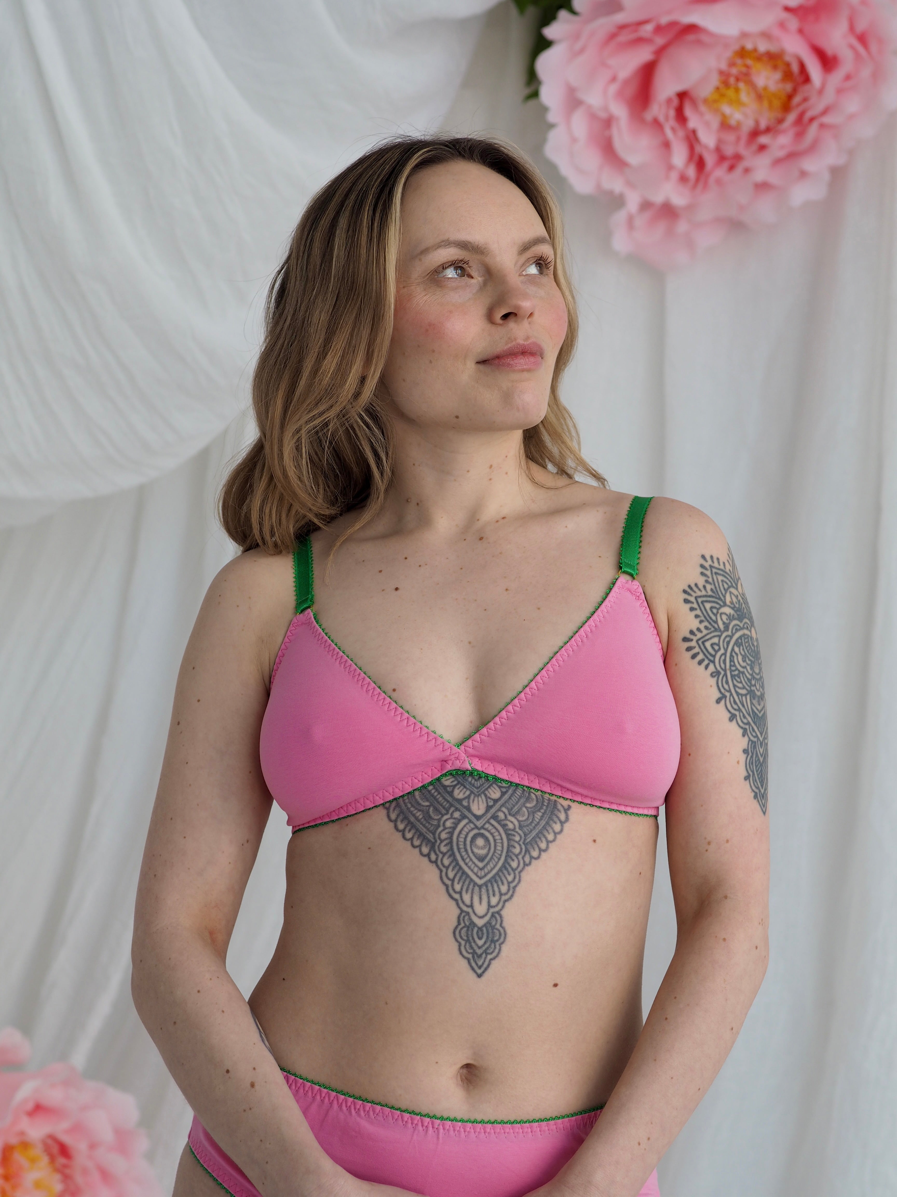 Fannie puuvilla bralette