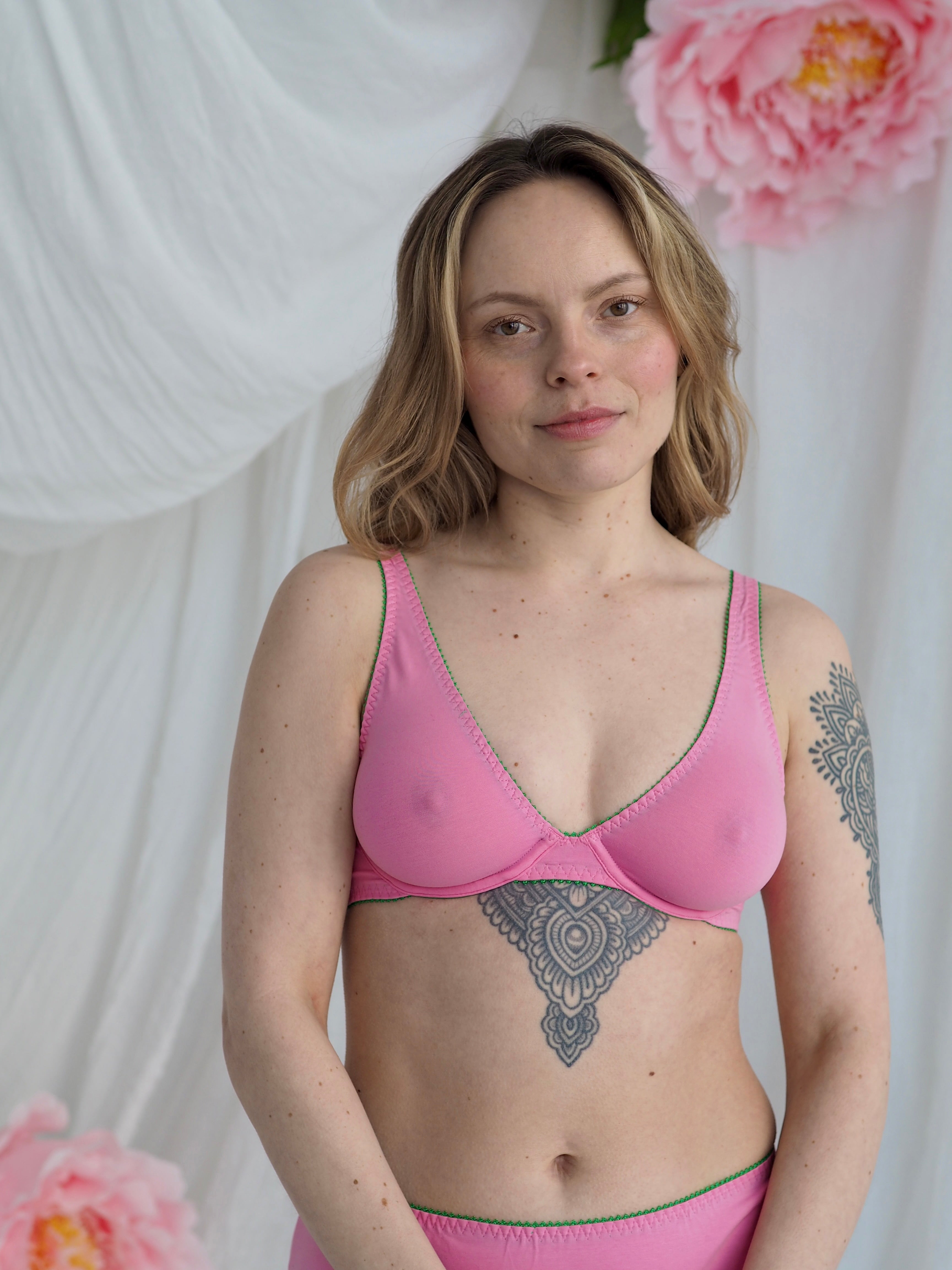 Fannie puuvilla kaarituellinen liivi