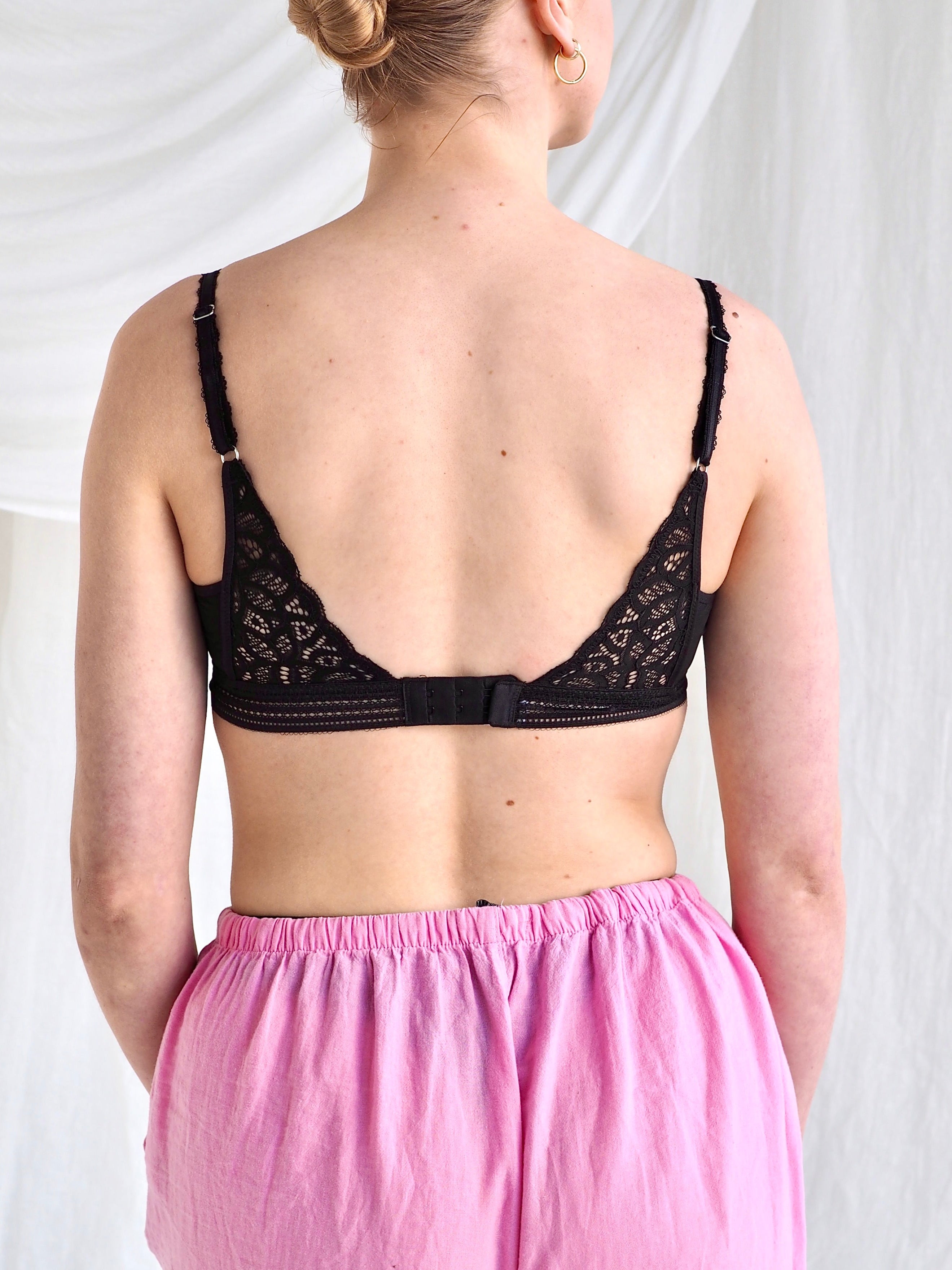 Raffine bralette musta
