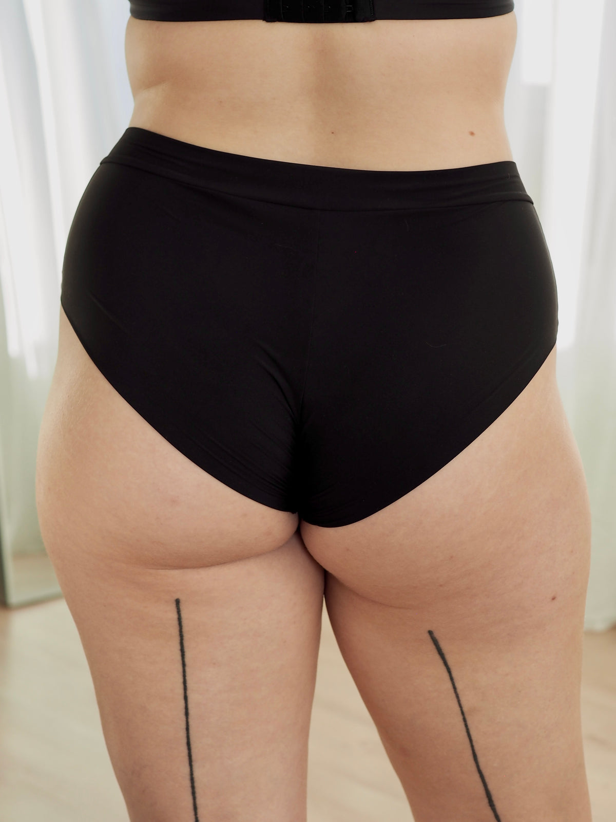 Body korkeavyötäröiset alushousut musta